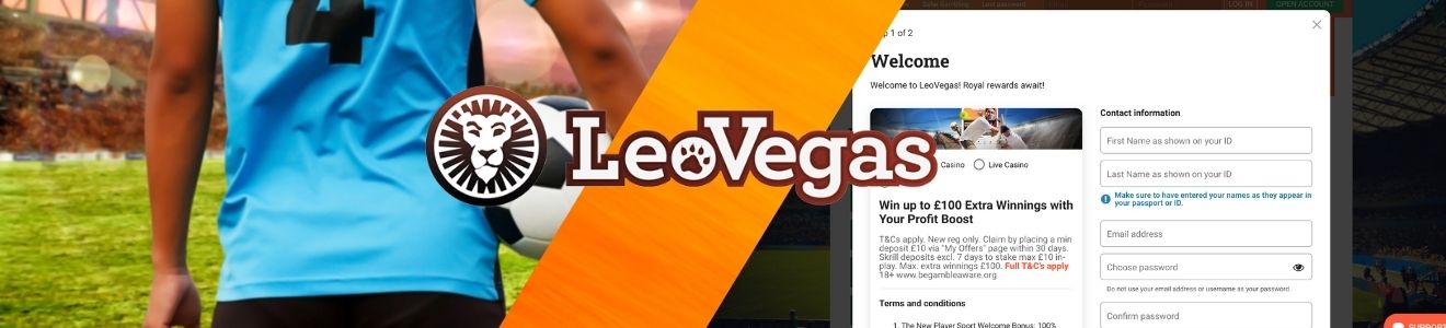 Leovegas India user interface